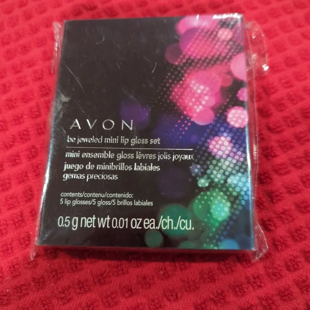 AVON Be Jeweled Mini Lip Gloss Set (5 Piece Dazzle Lip Glosses) RARE - NEW!!!